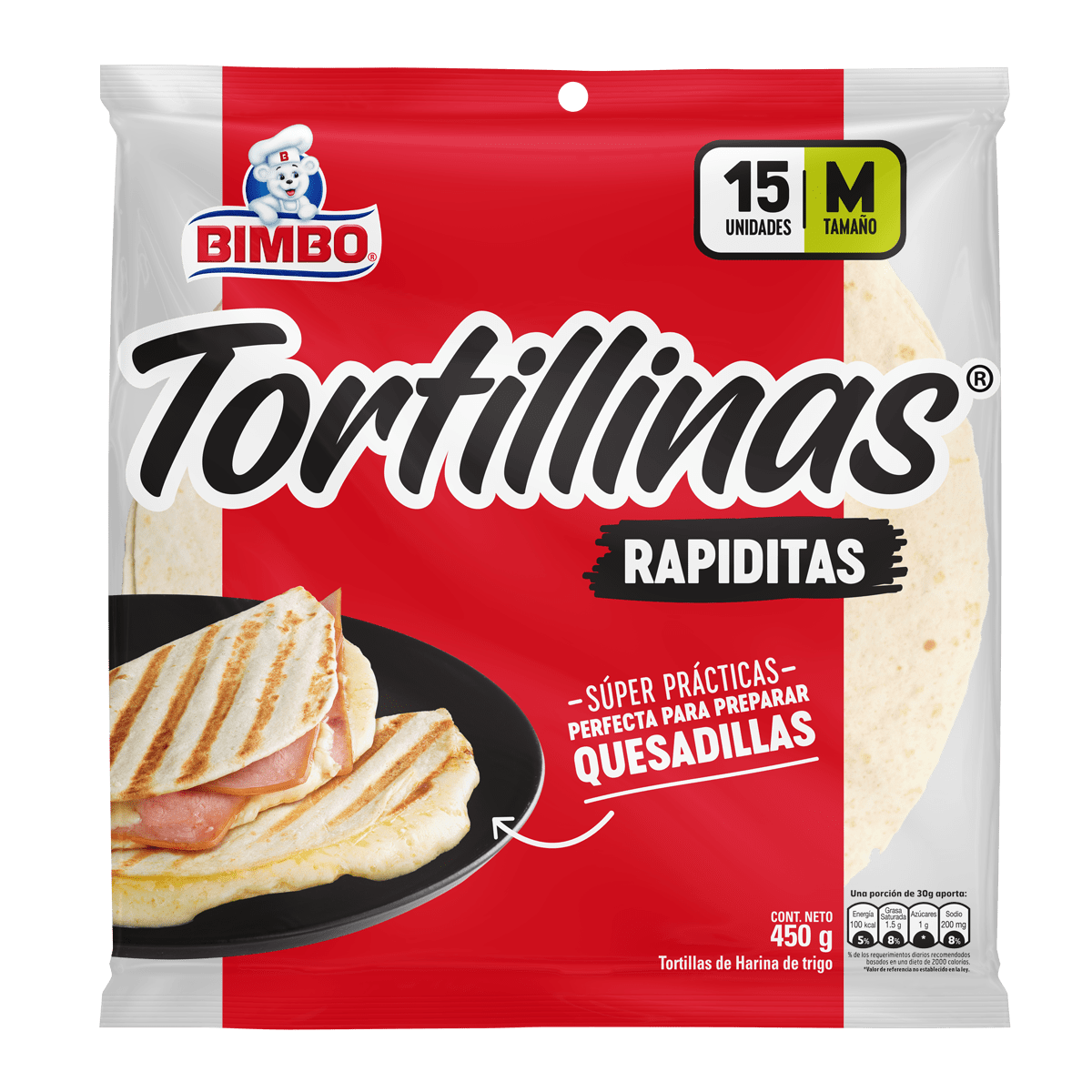 Receta de tortillas saludables de pollo Resuelve con Bimbo